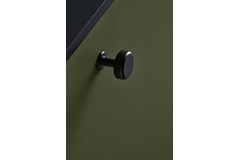 Knop villa round ø30x20 zamak gunmetal